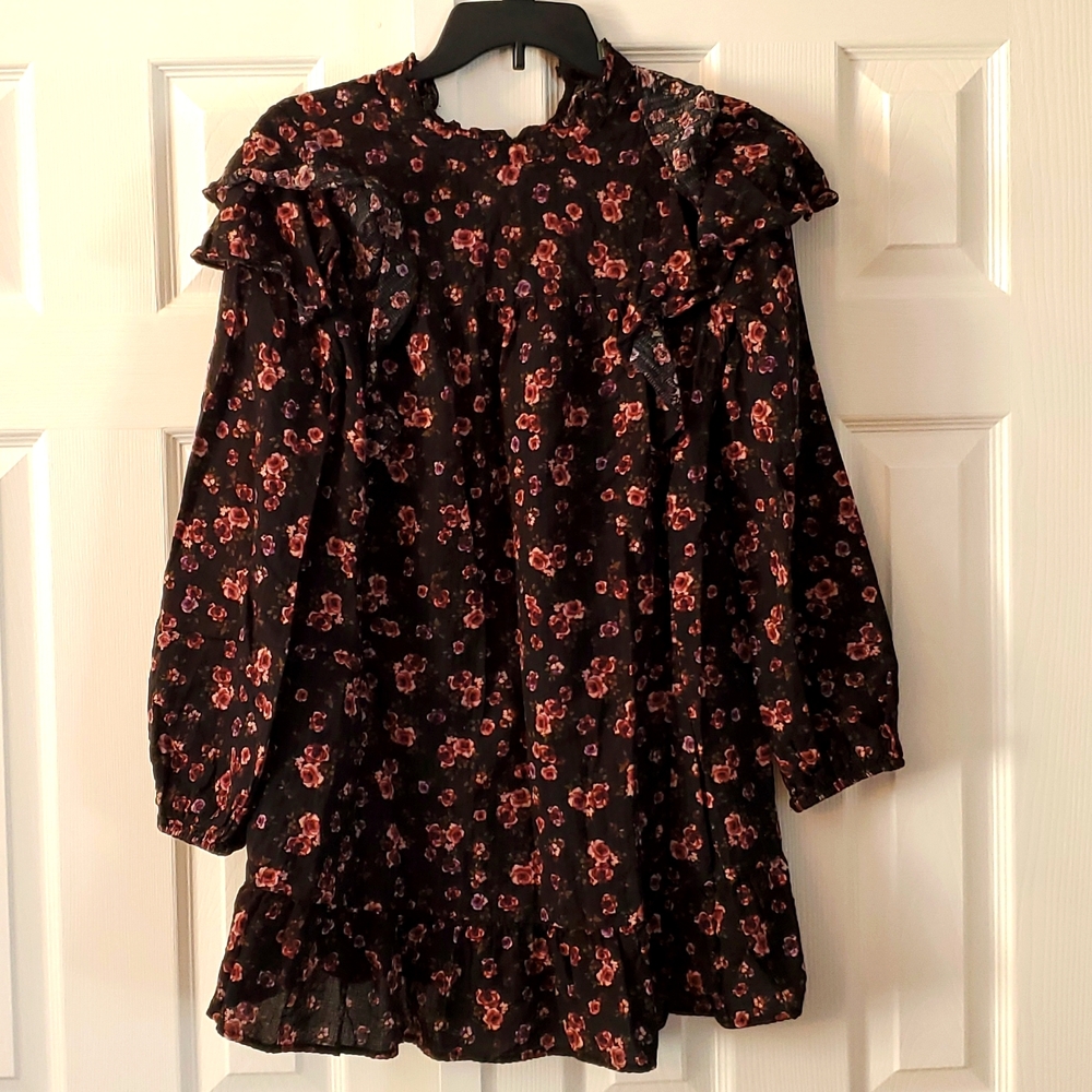 Black flowered Dress